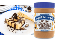 Peanut Butter & Co. Manteiga de Amendoim Misturada com Chocolate Branco  454g
